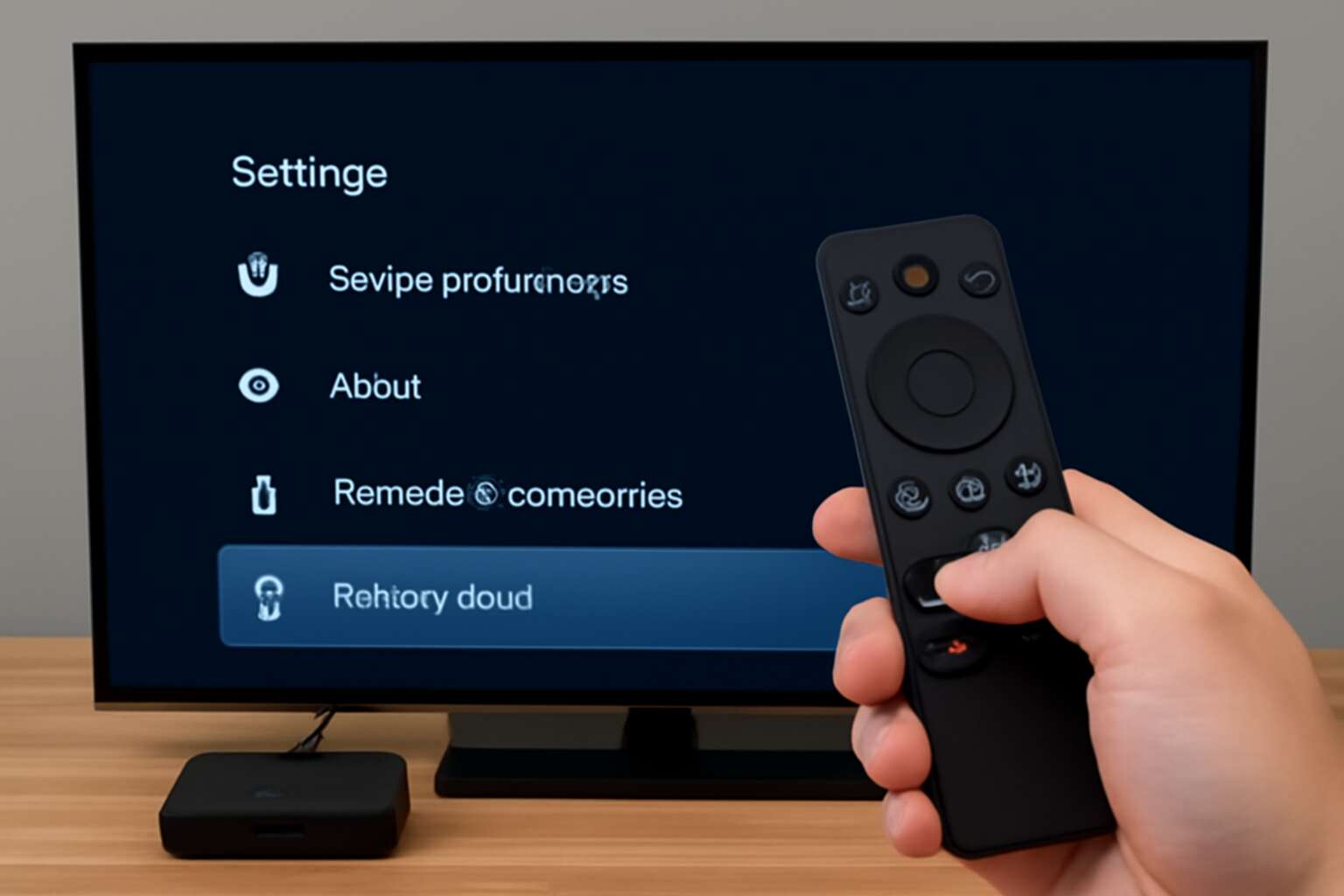 android tv box factory reset