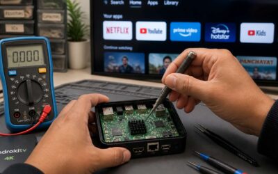 Get android box repair near me with warranty.